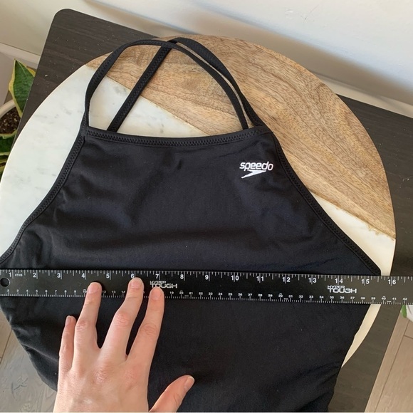 SPEEDO Solid Blue / Black Reversible Extreme Back Endurance One Piece Swimsuit - Picture 11 of 11